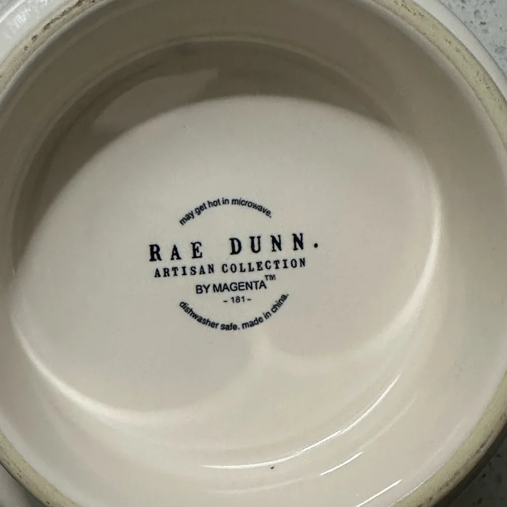 NWOT•Raised Dog Bowl “YUM”.